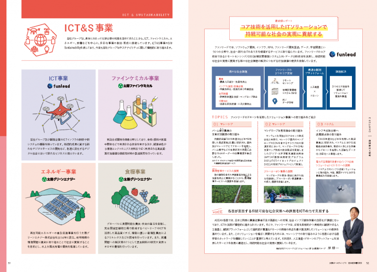 コア技術を活用したITソリューションで 持続可能な社会の実現に貢献する